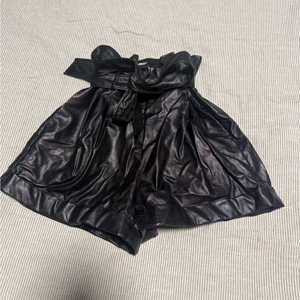 Express Black High-Waisted Shorts